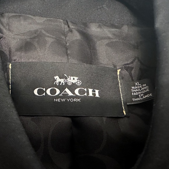 Coach Women’s Trench Coat - Black - Size XL - Excellent condition. - Picture 2 of 10